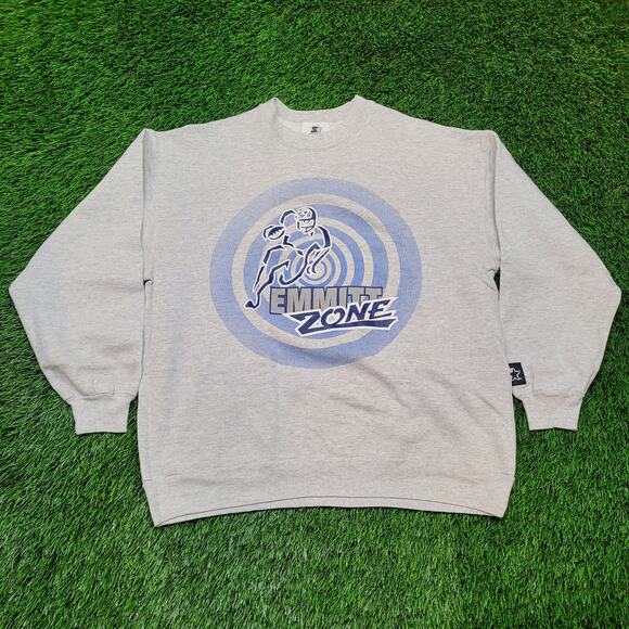 VTG 90s Emmitt Smith "Emmitt Zone" Starter Sweatshirt Mens XL Made in USA - Picture 1 of 5